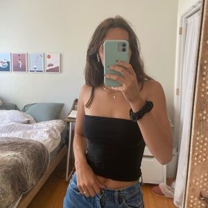 Black brandy tube top